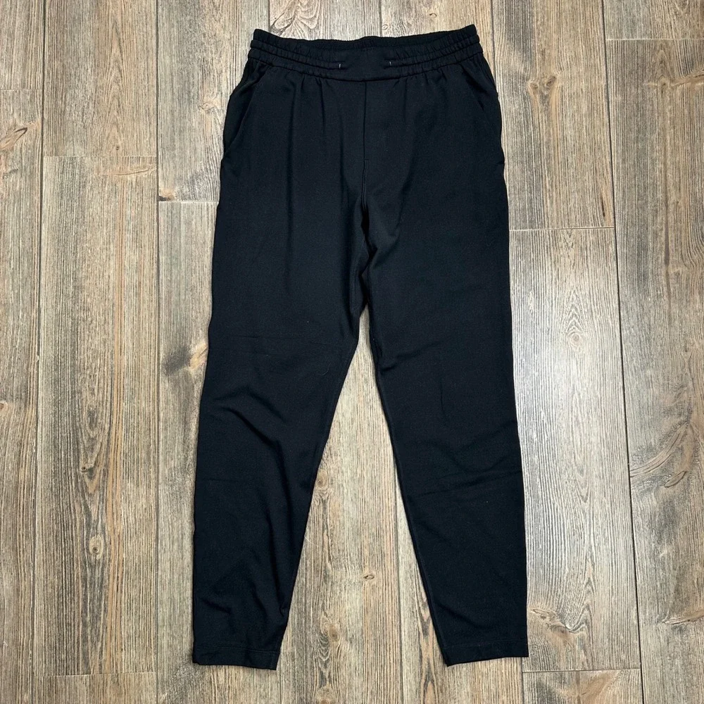 Lululemon Soft Jersey Jogger Mens Small Black Tapered Athletic Pants LM5AY2S